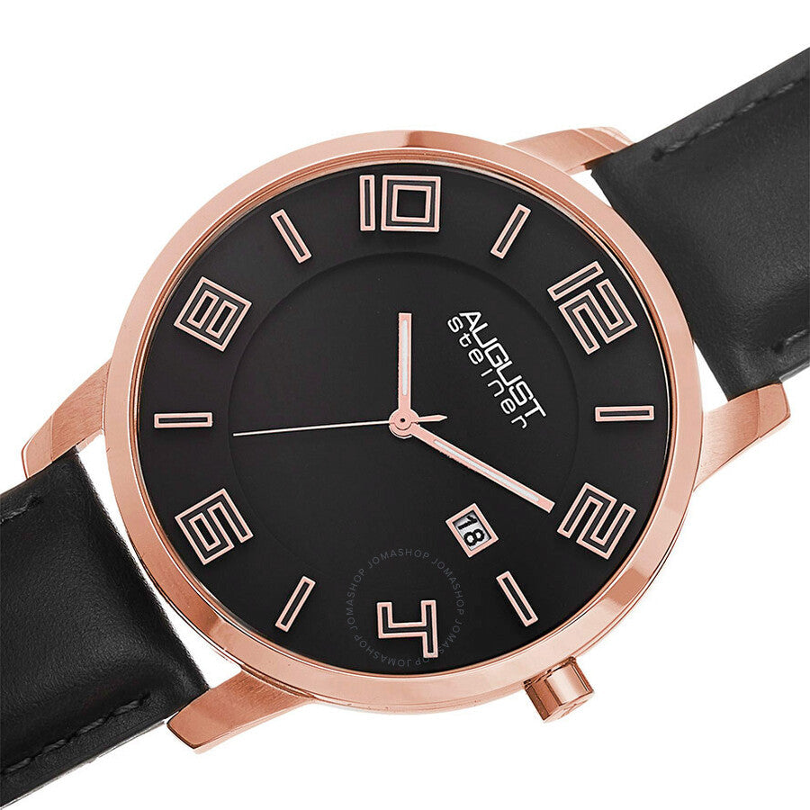 August Steiner Black Men's Watch AS8108BKR - The Watches Men & Co #2