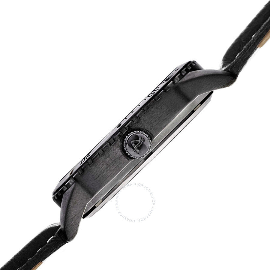 August Steiner Black Dial Black Leather Men's Watch AS8116BK - Dawson Watches #4