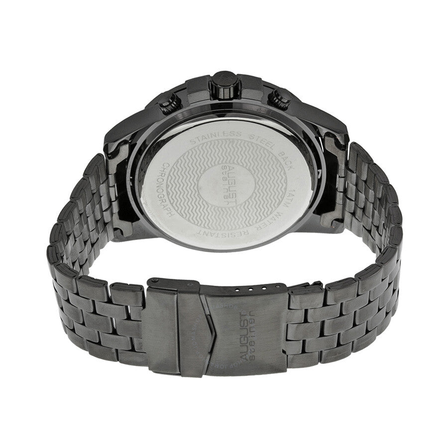 August Steiner Black Dial Black-plated Men's Watch AS8118BK - Dawson Watches #3