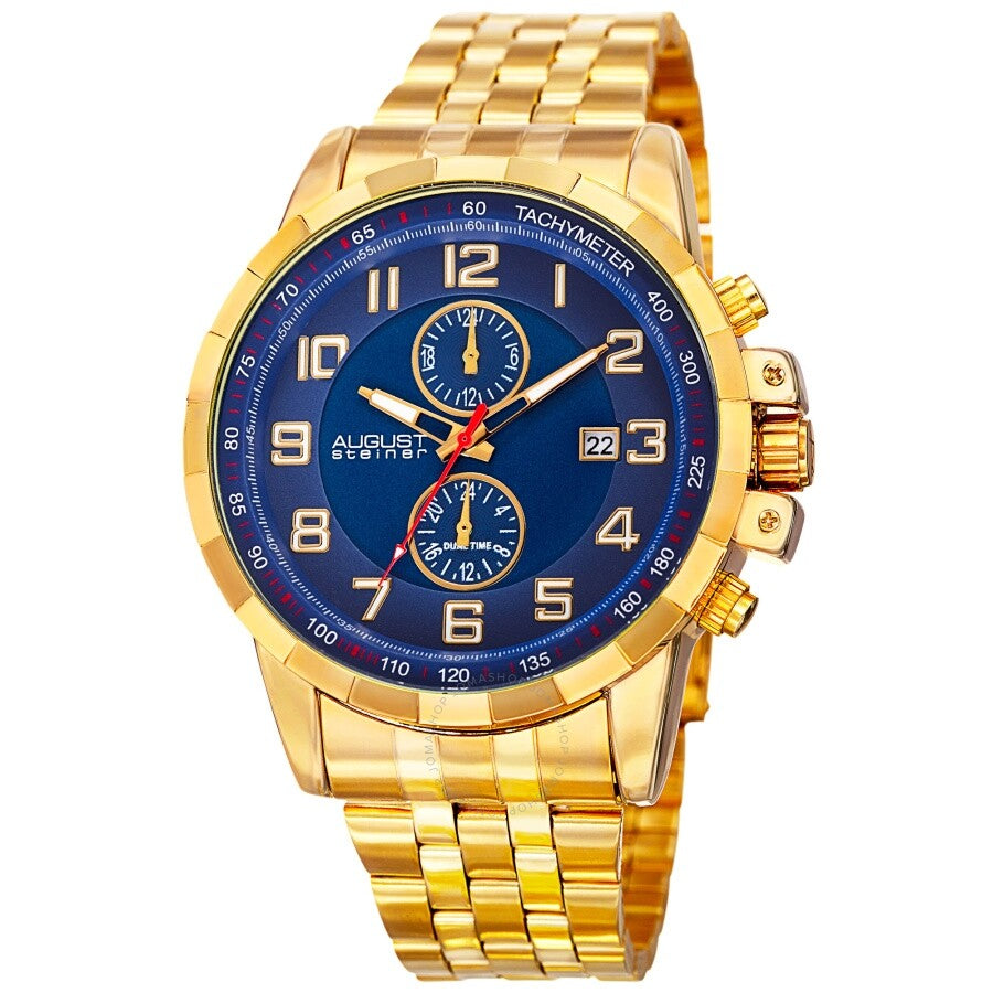 August Steiner Blue Dial Men's Watch AS8153YGBU - Dawson Watches