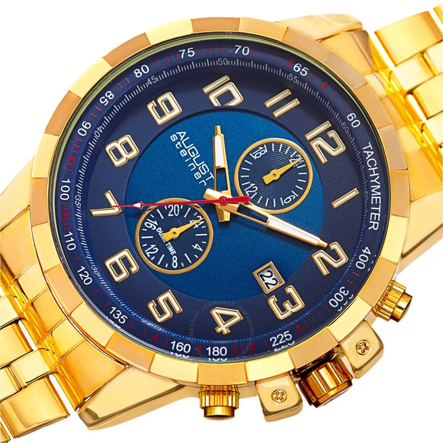 August Steiner Blue Dial Men's Watch AS8153YGBU - Dawson Watches #2
