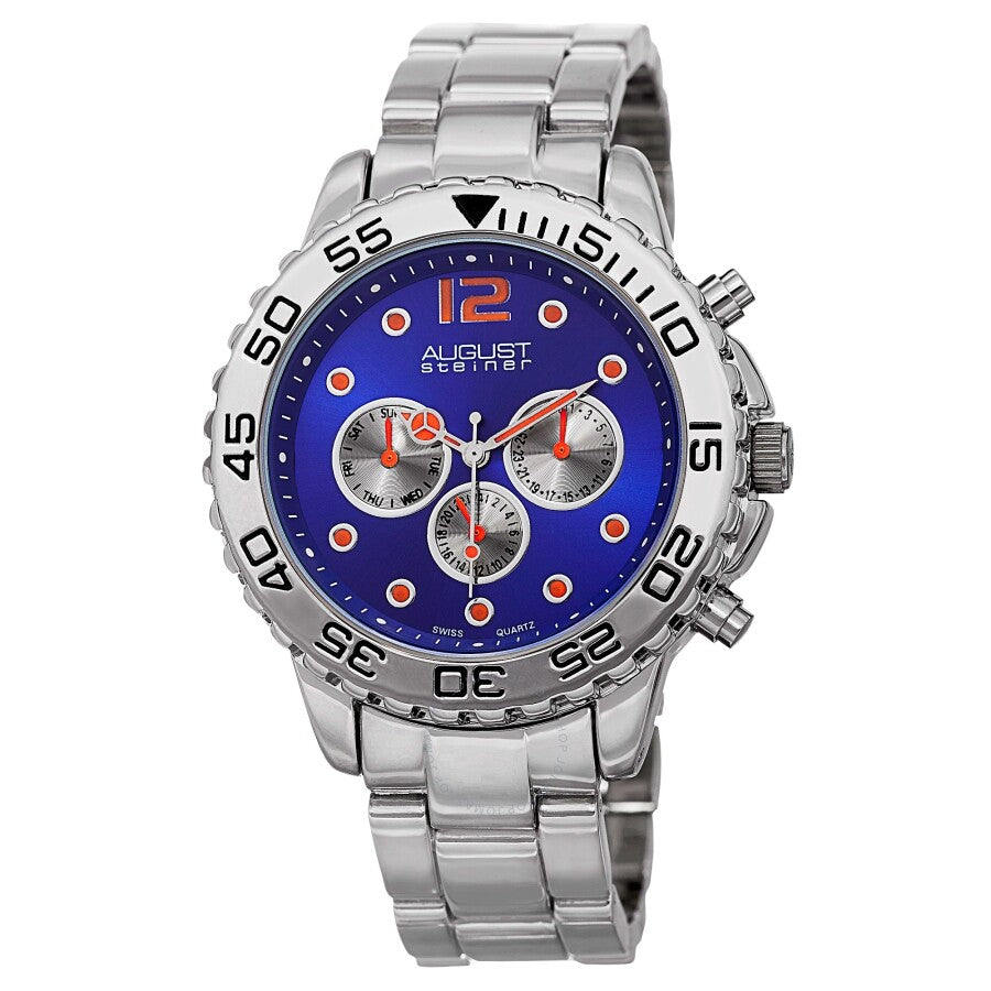 August Steiner Quartz Blue Dial Men's Watch AS8158BU - Dawson Watches