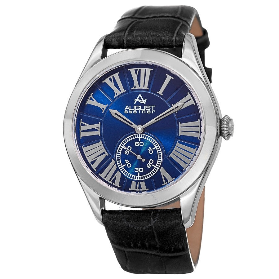 August Steiner Quartz Blue Dial Men's Watch AS8203SSBU - Dawson Watches