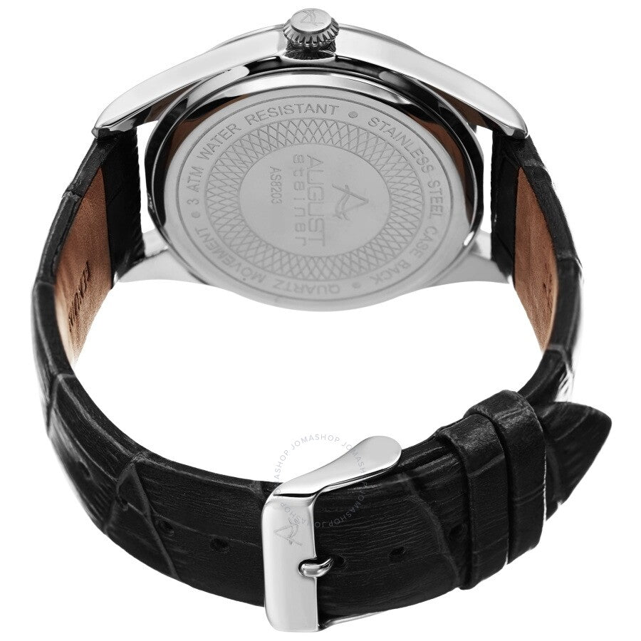 August Steiner Quartz Blue Dial Men's Watch AS8203SSBU - Dawson Watches #4