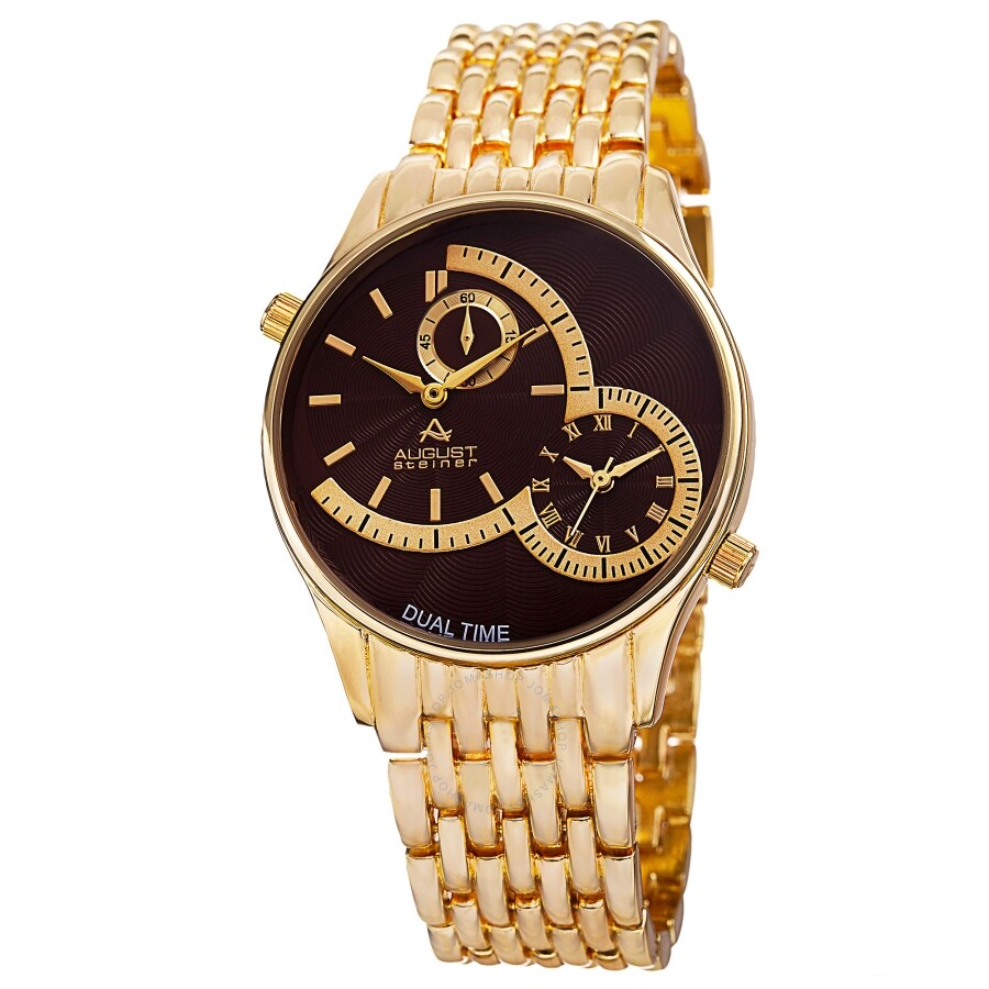 August Steiner Quartz Brown Dial Men's Watch AS8141BR - Dawson Watches