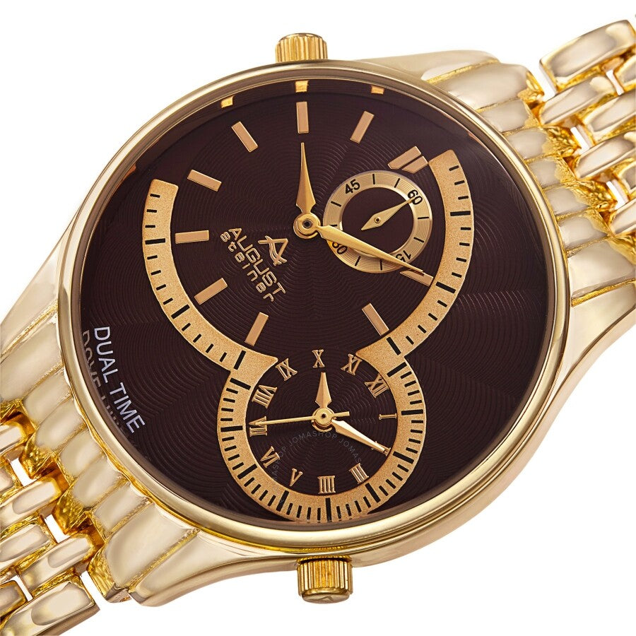 August Steiner Quartz Brown Dial Men's Watch AS8141BR - Dawson Watches #2