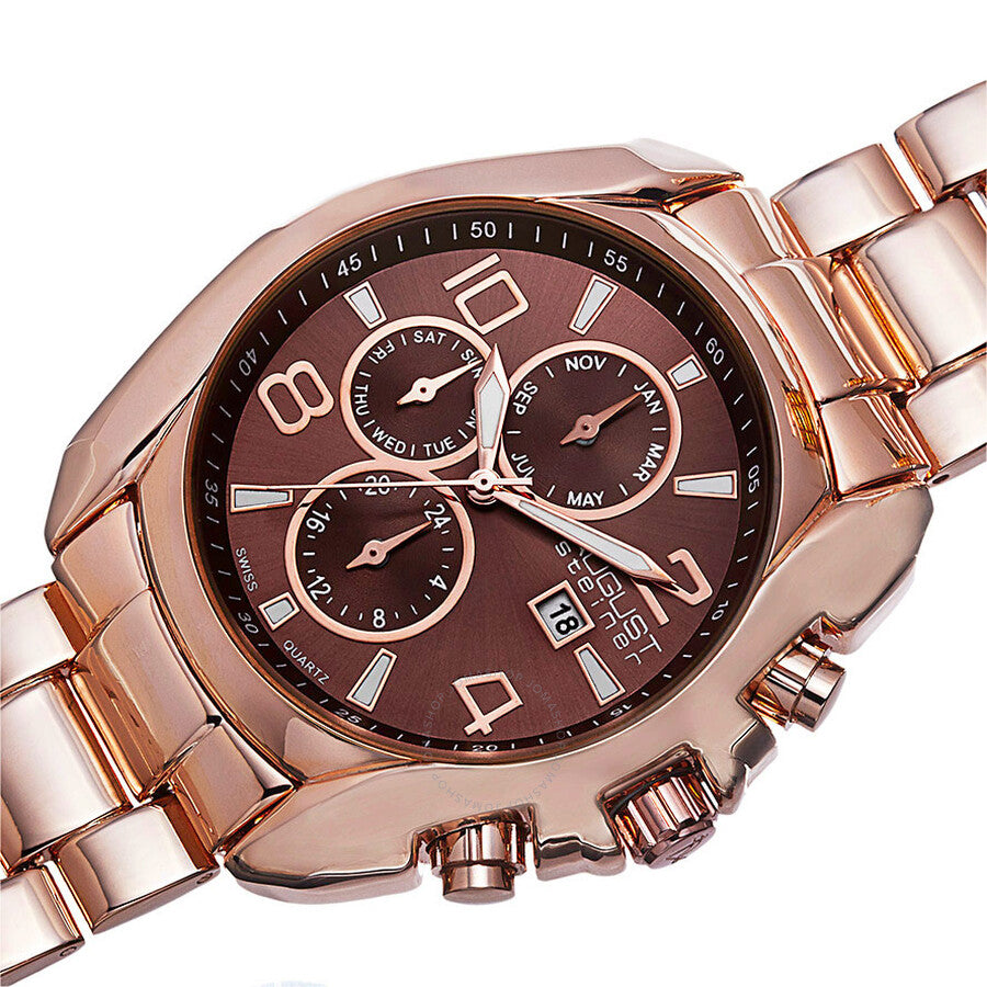 August Steiner Multi-Function Brown Dial Men's Watch AS8109RG - Dawson Watches #2