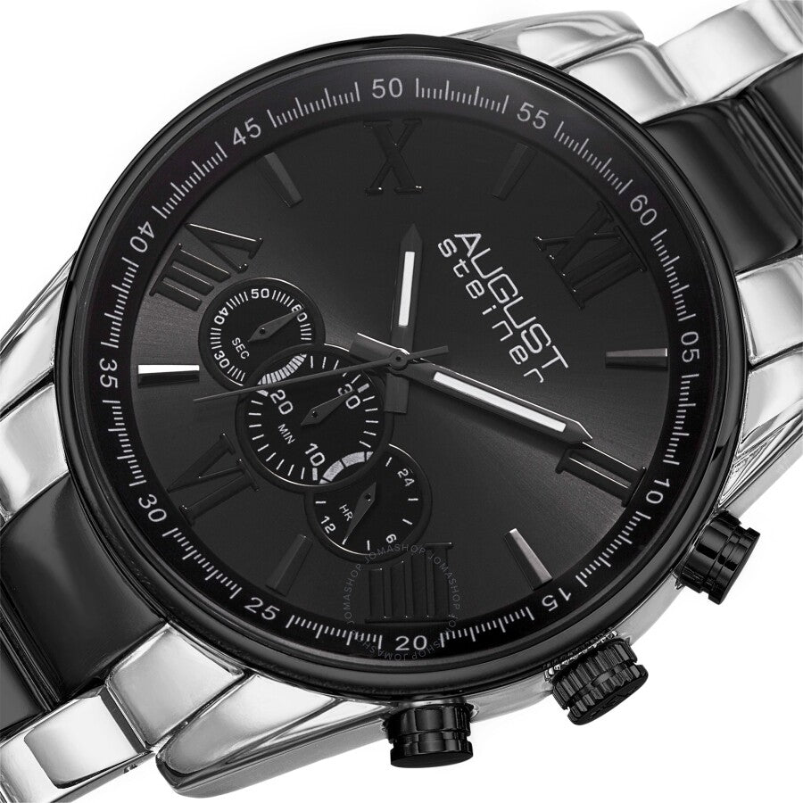 August Steiner Chronograph Quartz Black Dial Men's Watch AS8163TTB - Dawson Watches #2