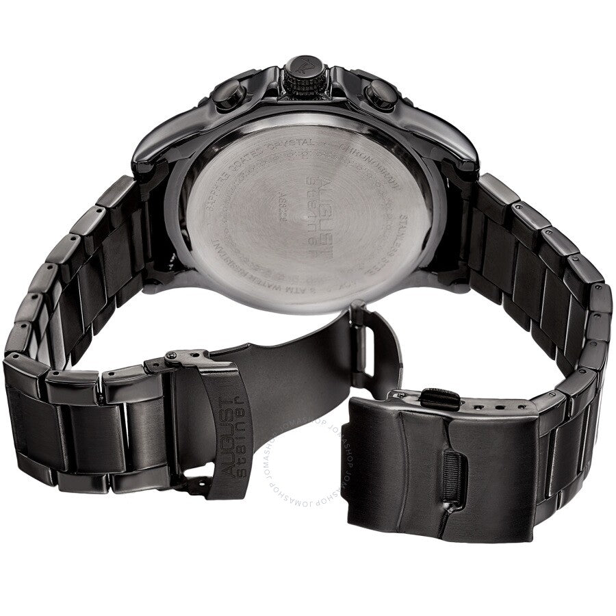 August Steiner Chronograph Quartz Black Dial Men's Watch AS8229BK - The Watches Men & Co #4