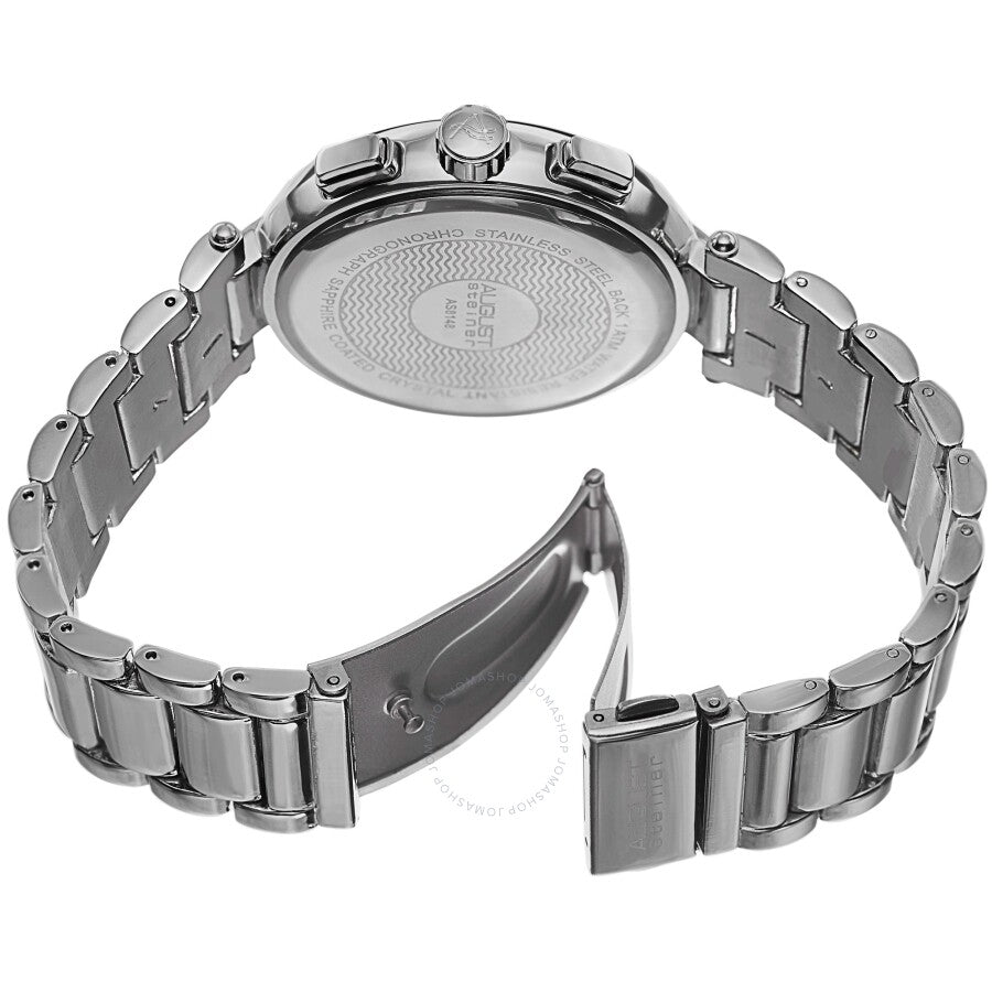 August Steiner Chronograph Quartz Silver Dial Men's Watch AS8148SS - The Watches Men & Co #4