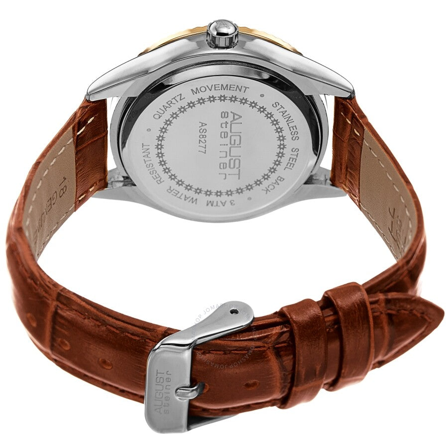August Steiner Quartz Diamond Gold Dial Ladies Watch AS8277TN - Dawson Watches #4