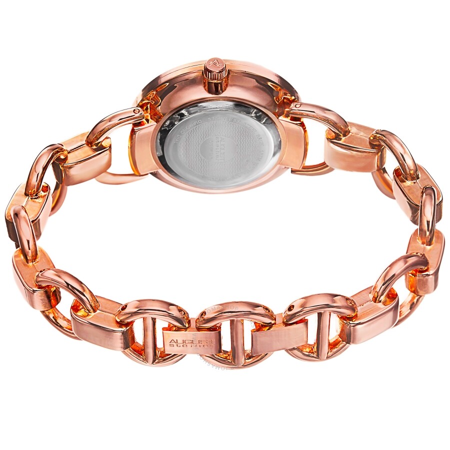 August Steiner Quartz Diamond Rose Dial Rose Gold-tone Ladies Watch AS8132RG - Dawson Watches #4