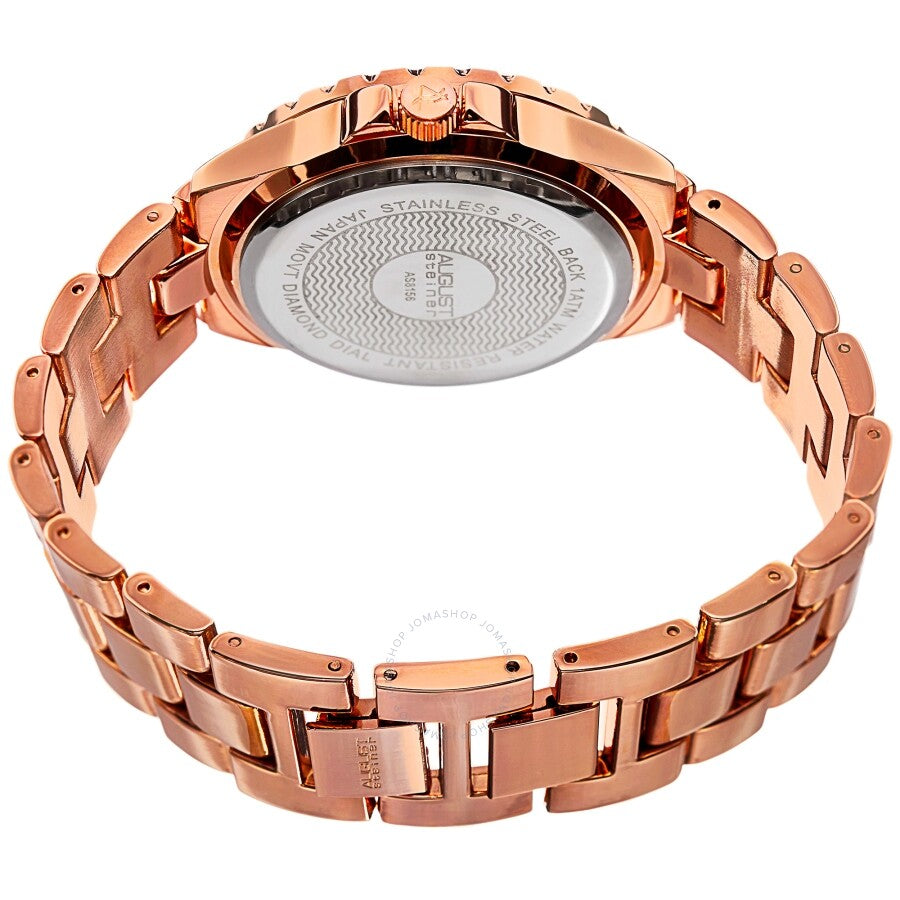 August Steiner Quartz Diamond White Dial Ladies Watch AS8156RG - Dawson Watches #4