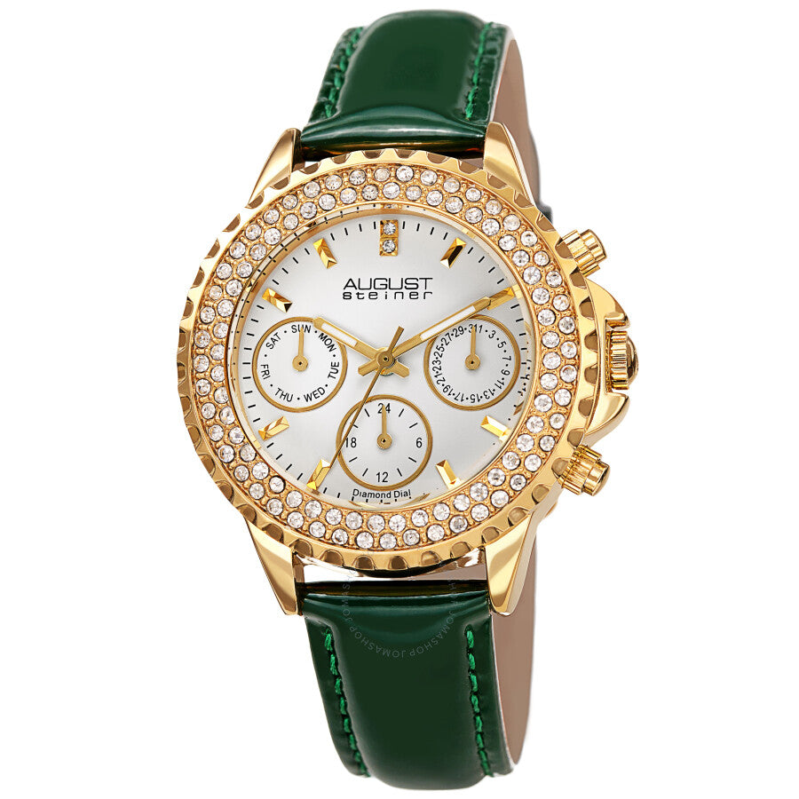August Steiner Diamond White Dial Ladies Watch AS8267GN - Dawson Watches