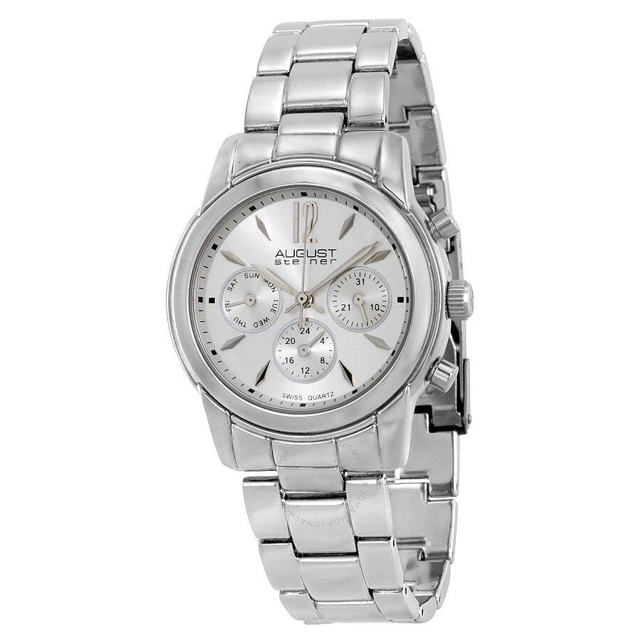 August Steiner Multi-Function Silver Dial Ladies  Watch AS8087SS - Dawson Watches