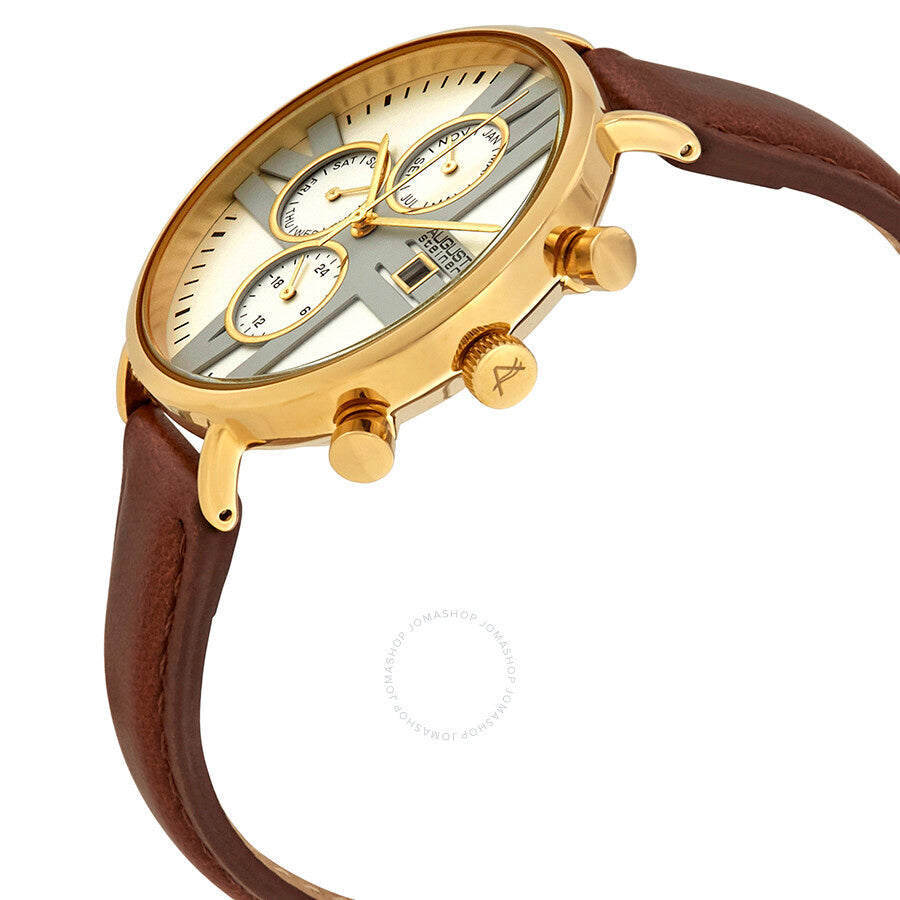 August Steiner Multifunction Silver Dial Ladies Watch AS8220BRYG - Dawson Watches #2