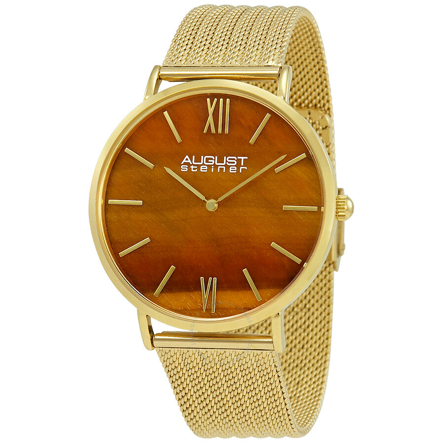August Steiner Urbane Orange Dial Men's Watch AS8218YG - Dawson Watches