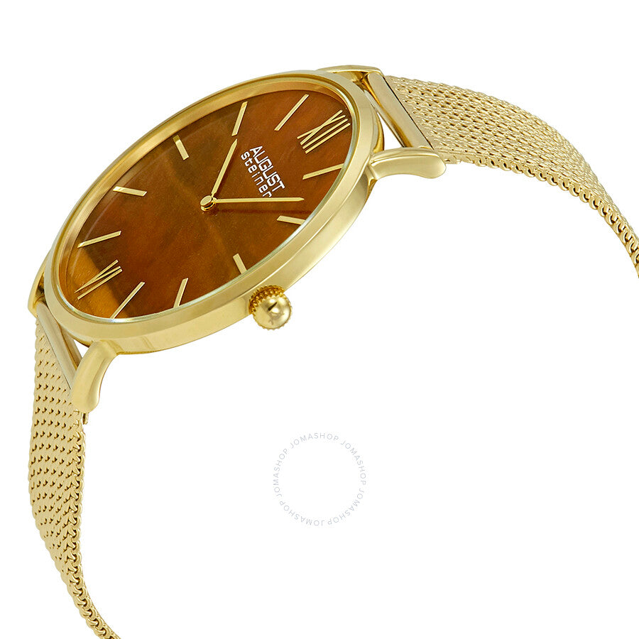 August Steiner Urbane Orange Dial Men's Watch AS8218YG - Dawson Watches #2