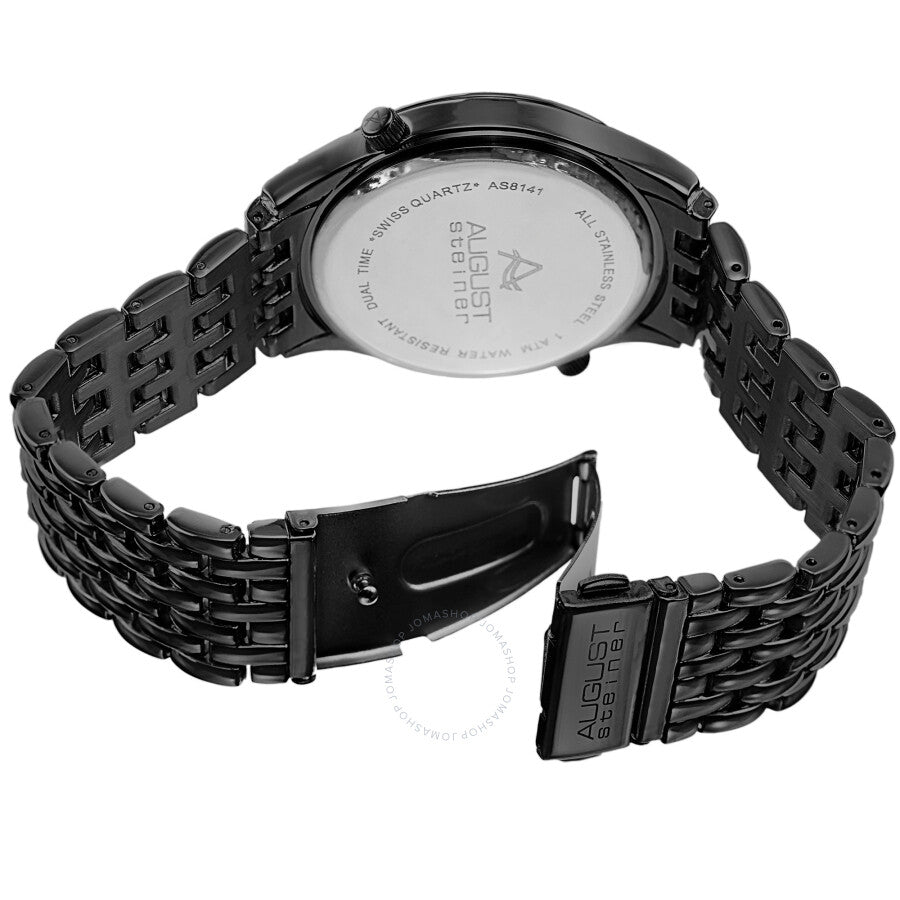 August Steiner Quartz Black Dial Men's Watch AS8141BK - Dawson Watches #4