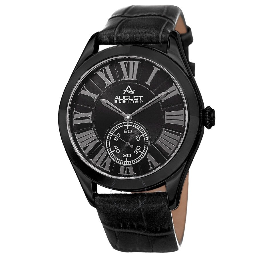 August Steiner Quartz Black Dial Men's Watch AS8203BK