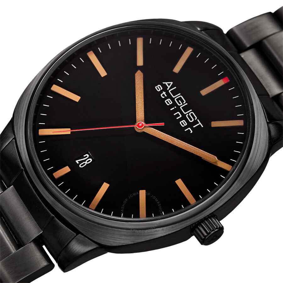 August Steiner Quartz Black Dial Men's Watch AS8237BK - Dawson Watches #2