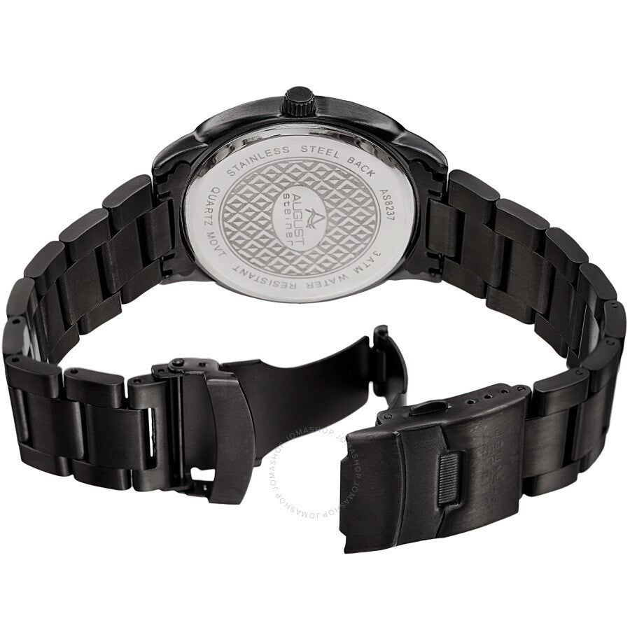 August Steiner Quartz Black Dial Men's Watch AS8237BK - Dawson Watches #4