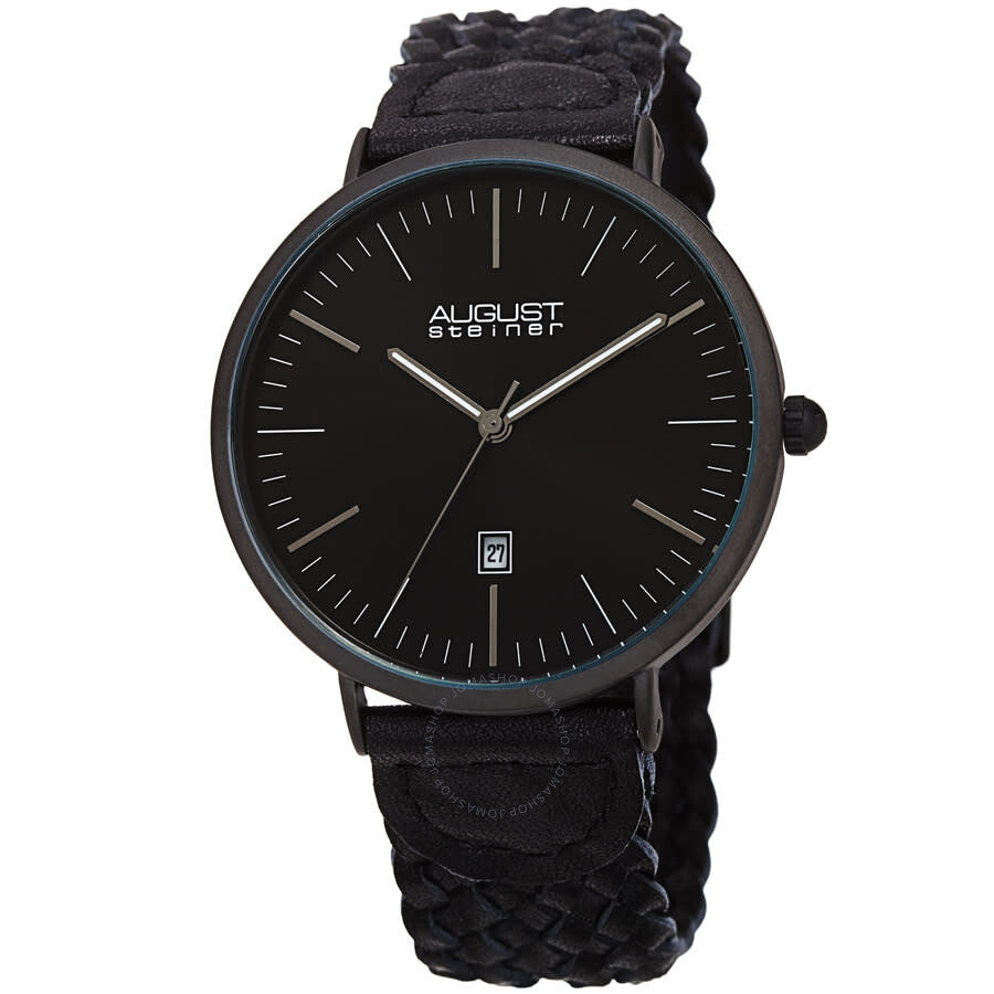 August Steiner Quartz Black Dial Men's Watch AS8293BK - Dawson Watches