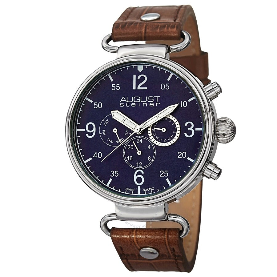 August Steiner Quartz Blue Dial Men's Watch AS8131BU