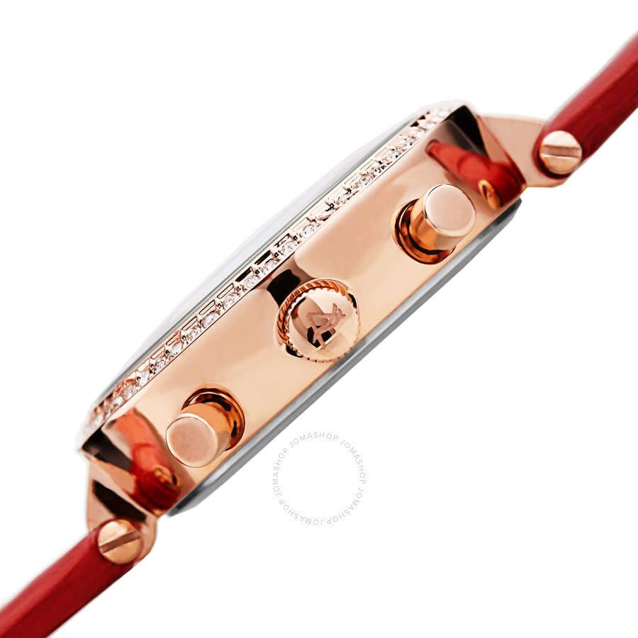 August Steiner Quartz Diamond Red Dial Ladies Watch AS8288RD - Dawson Watches #3