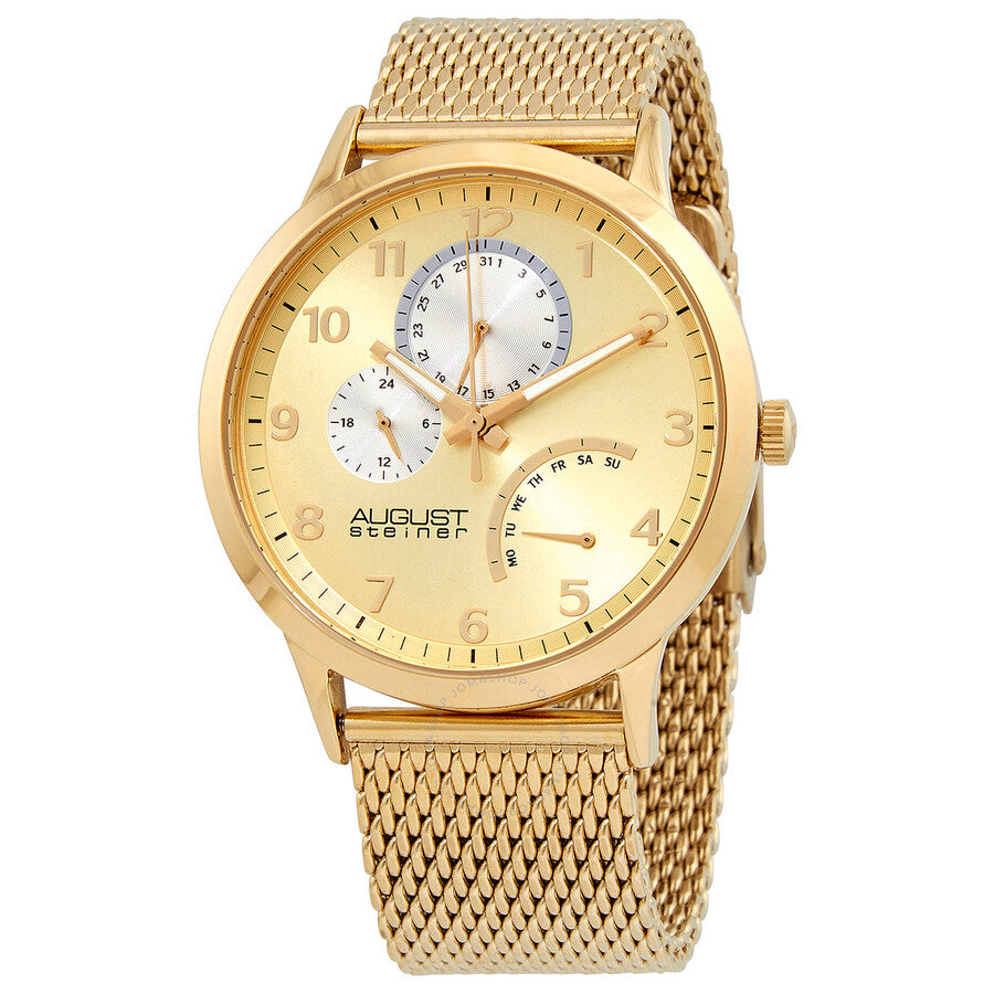 August Steiner Quartz Gold Dial Men's Watch AS8230YG - Dawson Watches