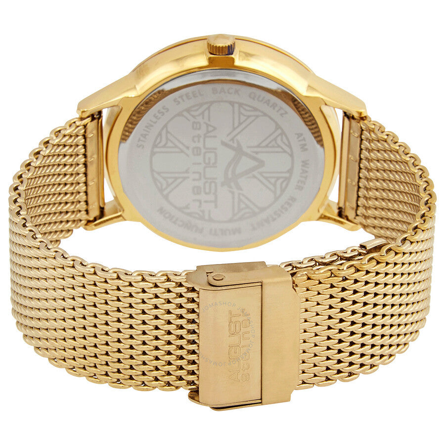 August Steiner Quartz Gold Dial Men's Watch AS8230YG - Dawson Watches #3