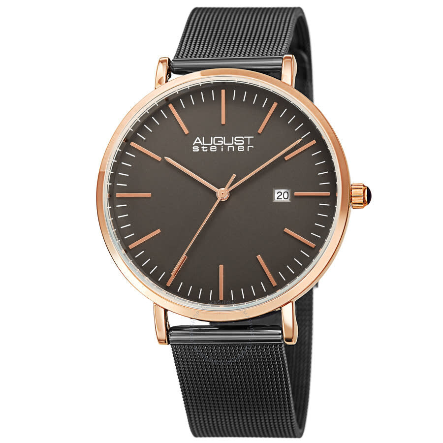 August Steiner Quartz Grey Dial Men's Watch AS8283GNR - Dawson Watches