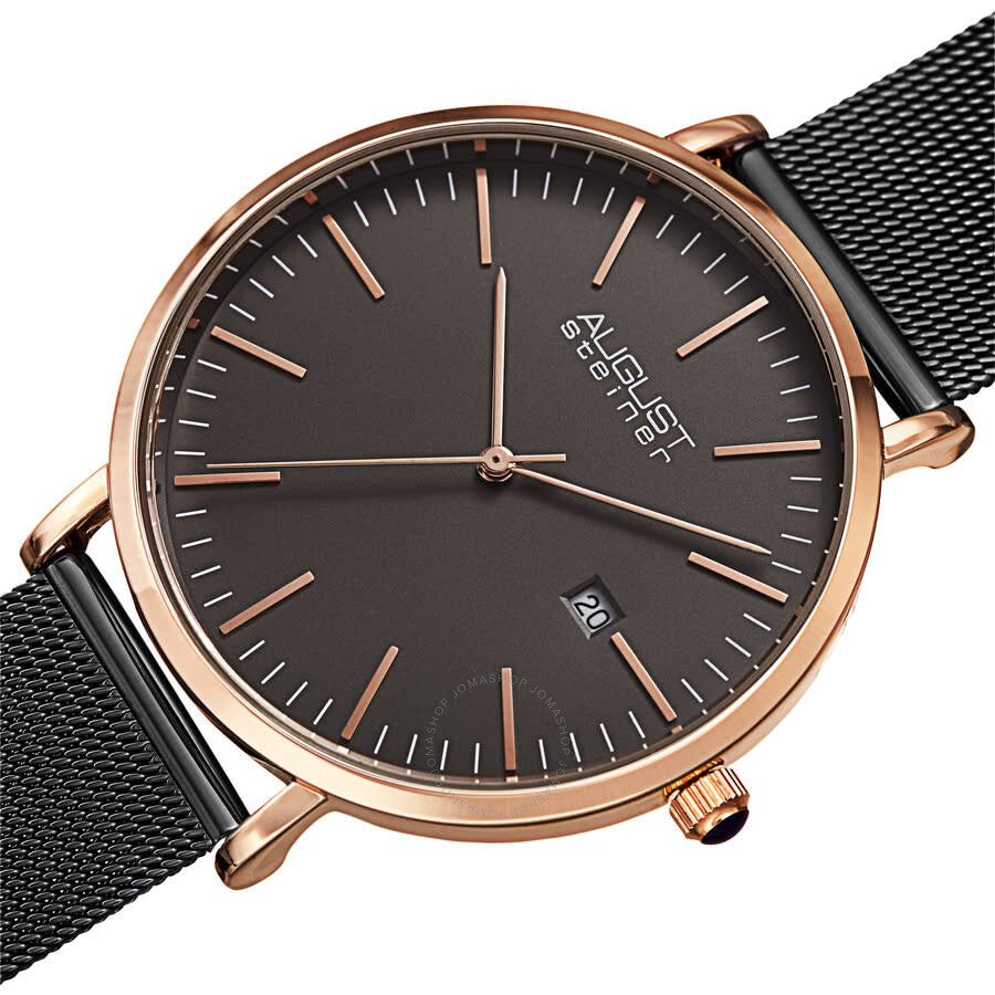 August Steiner Quartz Grey Dial Men's Watch AS8283GNR - Dawson Watches #2