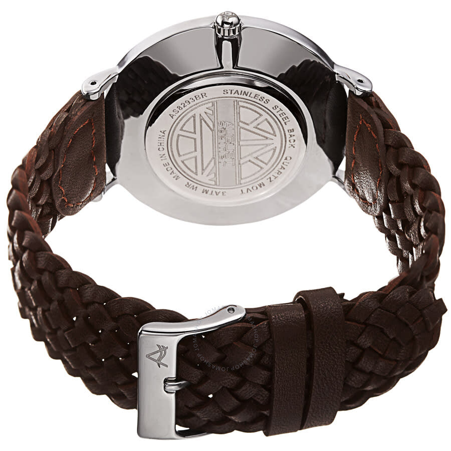 August Steiner Quartz Silver Dial Men's Watch AS8293BR - The Watches Men & Co #4