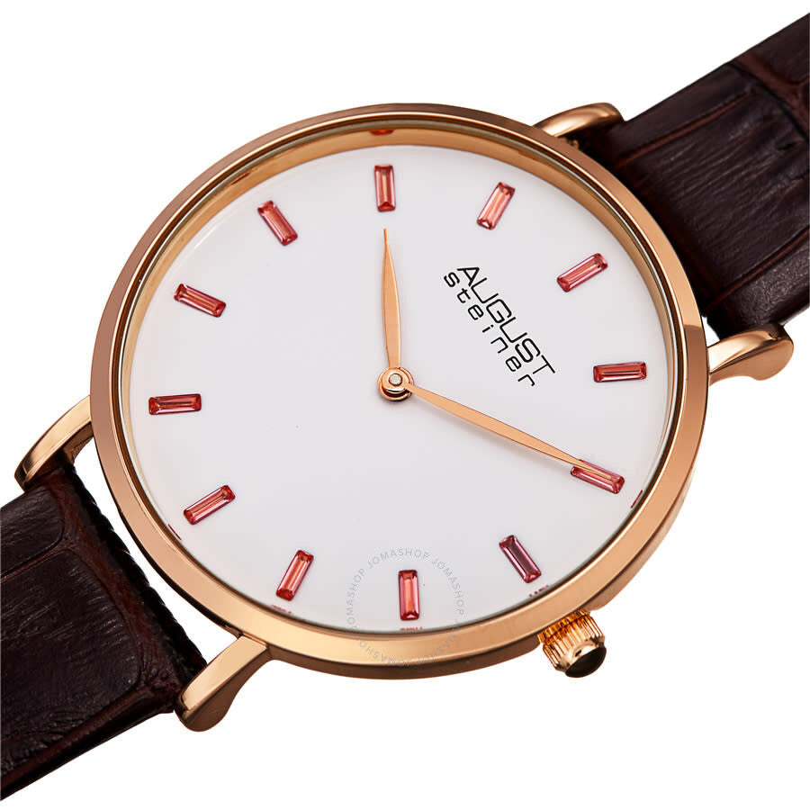 August Steiner Quartz White Dial Ladies Watch AS8287BR - Dawson Watches #2