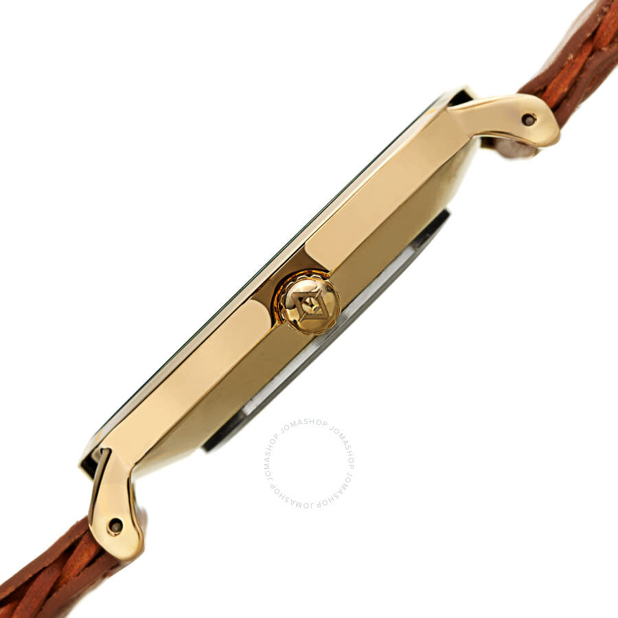 August Steiner Quartz White Dial Tan Leather Men's Watch AS8293TN - The Watches Men & Co #3