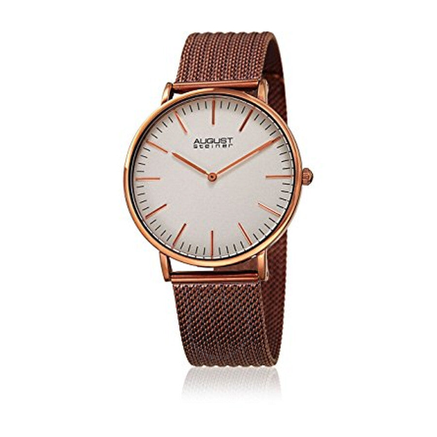 August Steiner Silver Dial Men's Casual Watch AS8219BR - Dawson Watches