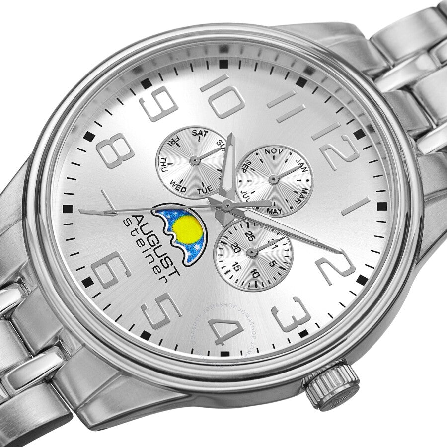 August Steiner Quartz Silver Dial Men's Watch AS8174SS - Dawson Watches #2