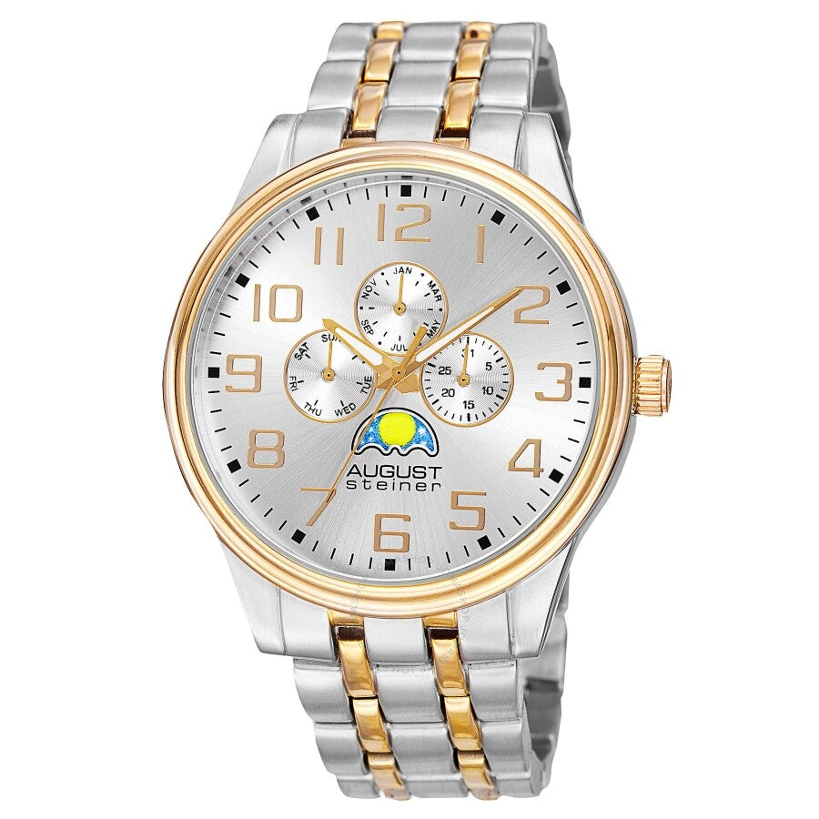 August Steiner Quartz Multi-function Silver Dial Men's Watch AS8174TTG - Dawson Watches