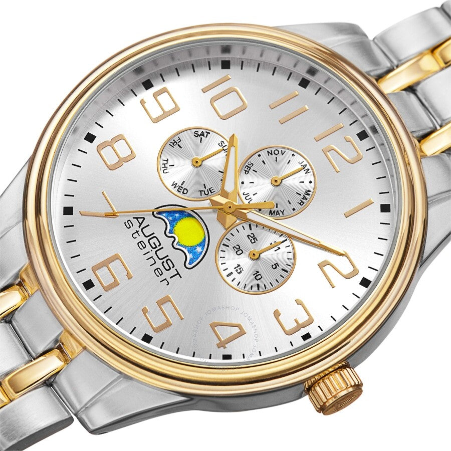 August Steiner Quartz Multi-function Silver Dial Men's Watch AS8174TTG - Dawson Watches #2