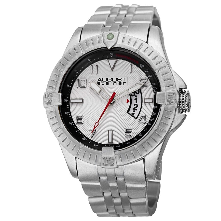 August Steiner Quartz Silver Dial Men's Watch AS8185SS - Dawson Watches