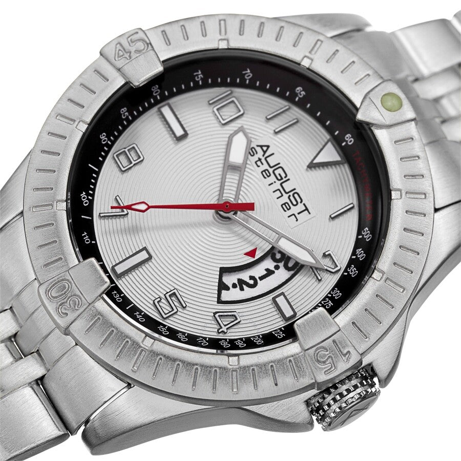 August Steiner Quartz Silver Dial Men's Watch AS8185SS - Dawson Watches #2