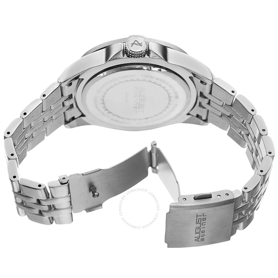August Steiner Quartz Silver Dial Men's Watch AS8185SS - Dawson Watches #4