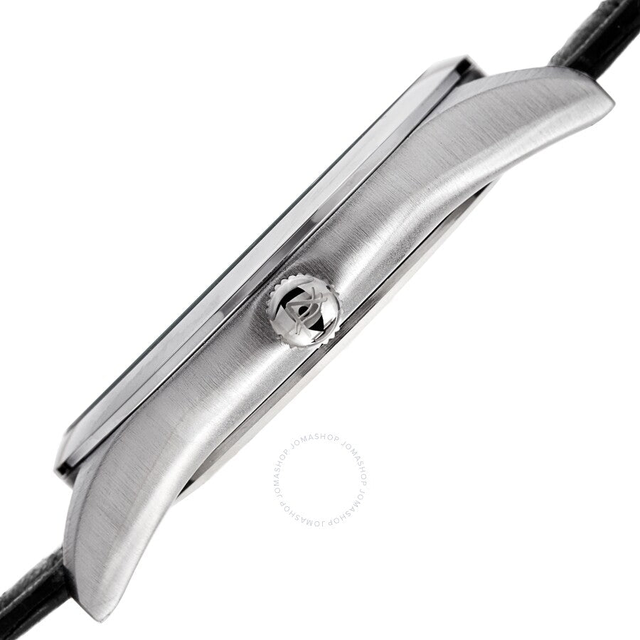 August Steiner Quartz Silver Dial Black Leather Men's Watch AS8243SSBK - Dawson Watches #3