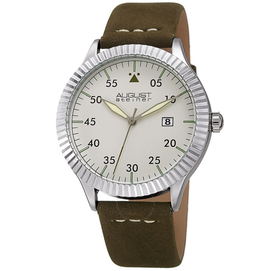 August Steiner Quartz Silver Dial Men's Watch AS8272GN - Dawson Watches