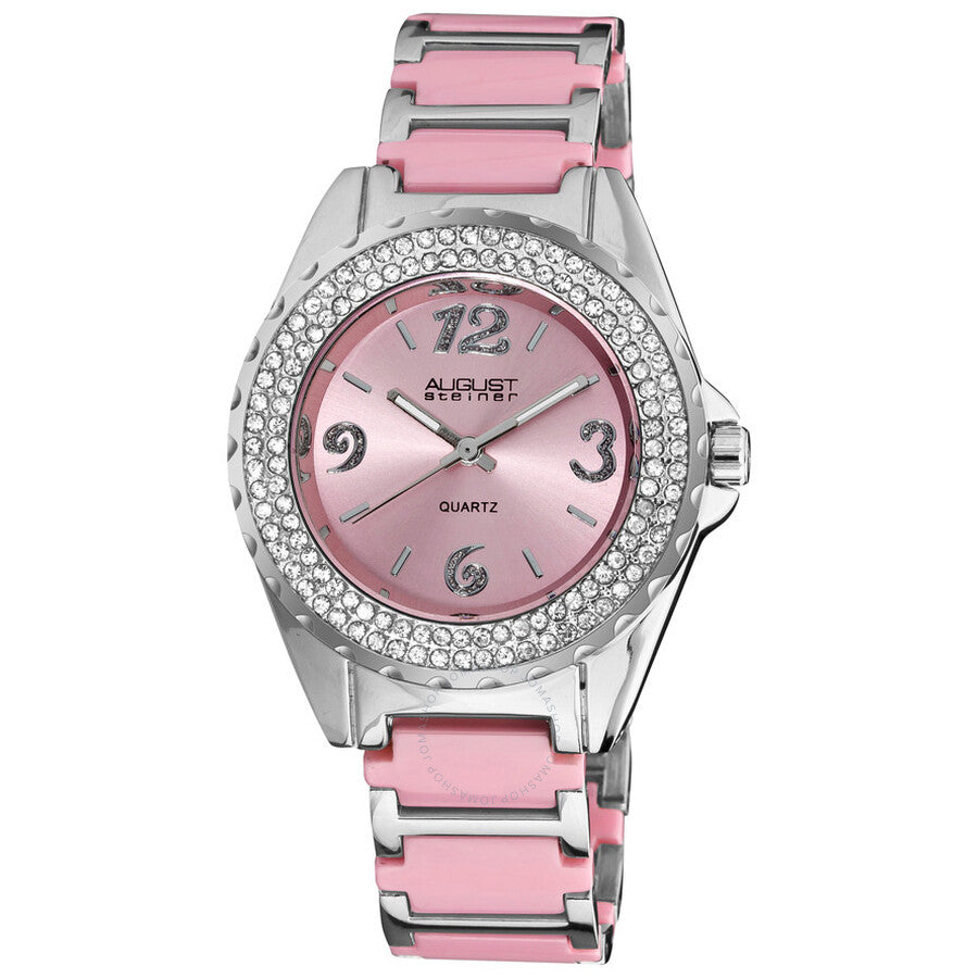 August Steiner Silver-tone Ladies Watch AS8036PK - Dawson Watches