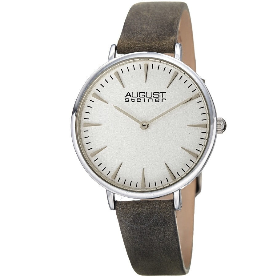 August Steiner Quartz White Dial Ladies Watch AS8187GY - Dawson Watches