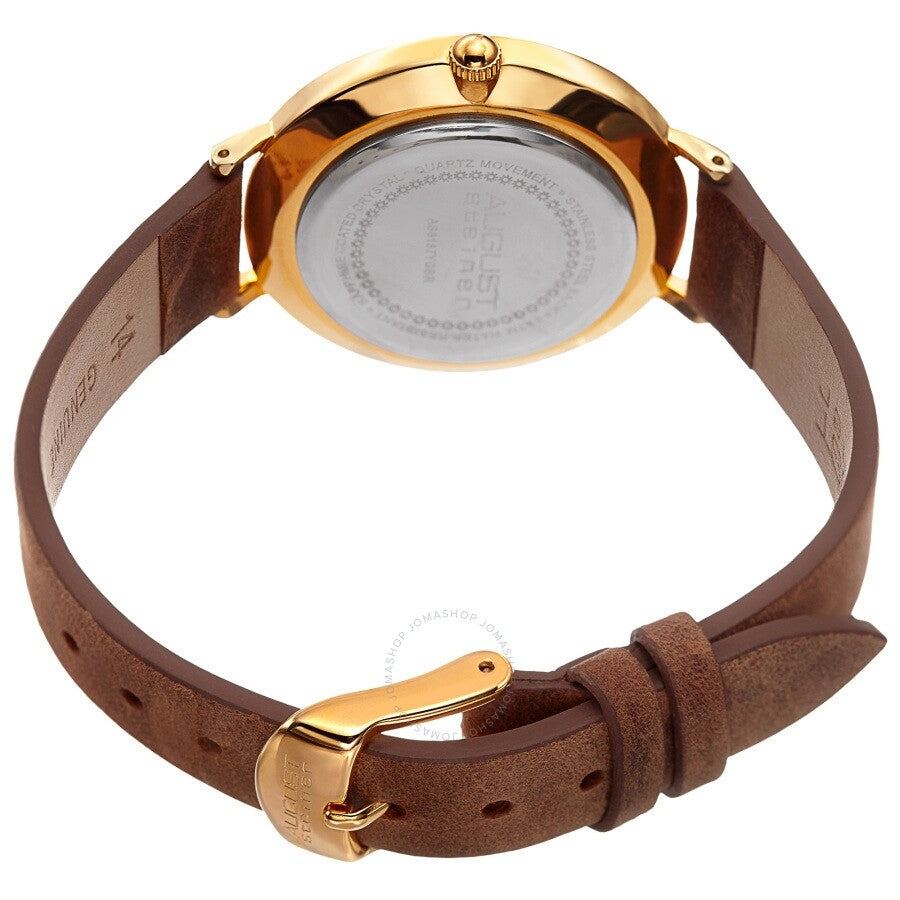 August Steiner Quartz White Dial Ladies Watch AS8187YGBR - Dawson Watches #4
