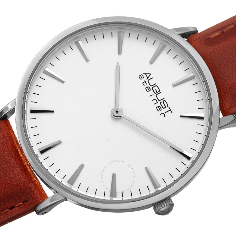 August Steiner Quartz White Dial Ladies Watch AS8247SSBR - Dawson Watches #2