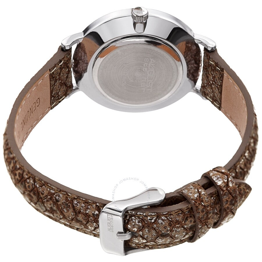 August Steiner Quartz Crystal White Dial Ladies Watch AS8258SS - Dawson Watches #4